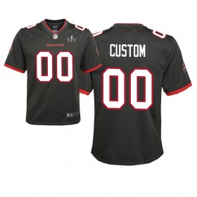 Camiseta Hombre Tampa Bay Buccaneers  Personalizar Nike Marrón 2021 Super Bowl LV